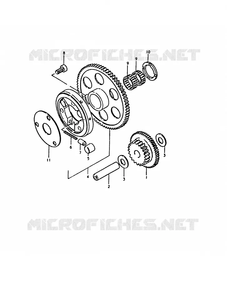 ROUE LIBRE DE DEMARREUR Suzuki MOTO 1000 GS 1980  GS1000HT(T)