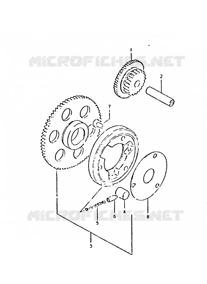 ROUE LIBRE DE DEMARREUR Suzuki MOTO 400 GSX 1981  GSX400LX(T/X)