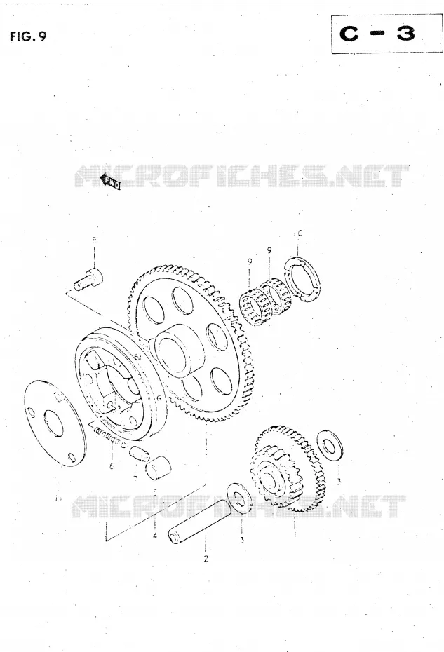 ROUE LIBRE DE DEMARREUR Suzuki MOTO 500 GS-E 1982  GS500EZ(Z/D)