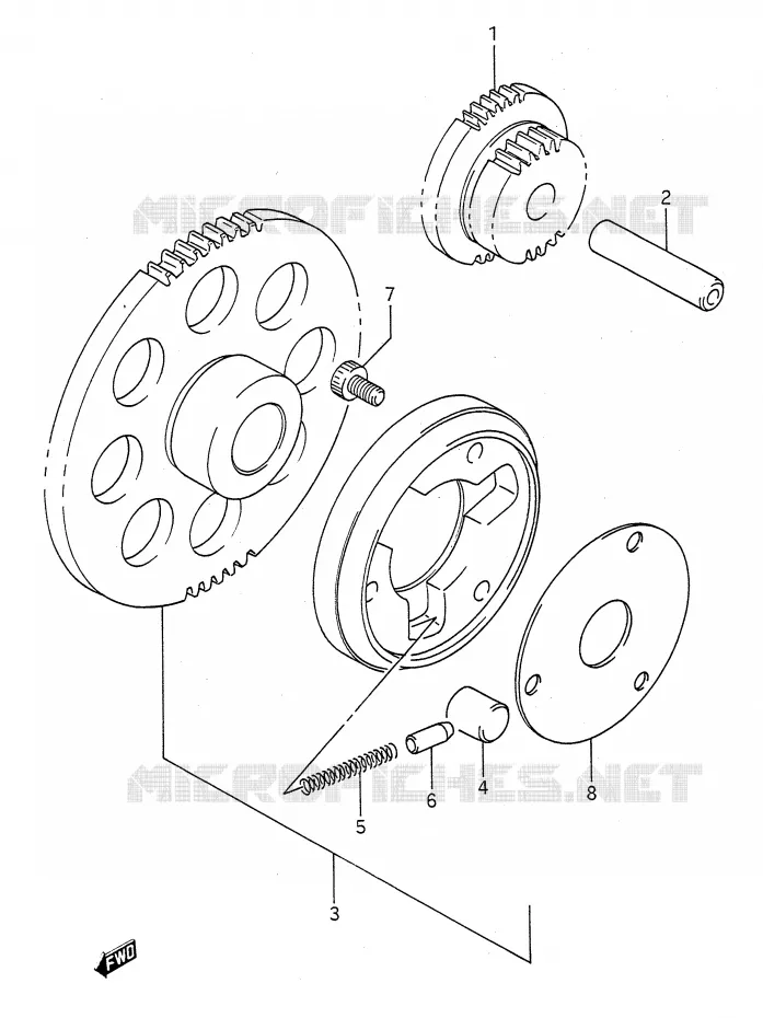 ROUE LIBRE DE DEMARREUR Suzuki MOTO 500 GS-E 1996  GS500ESKT(E28)