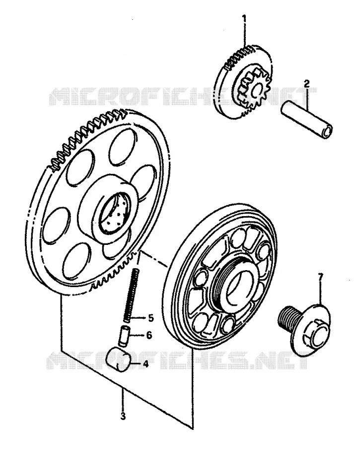ROUE LIBRE DE DEMARREUR Suzuki MOTO 750 GSX-R 1986  GSX-R750XG(F/G/H)