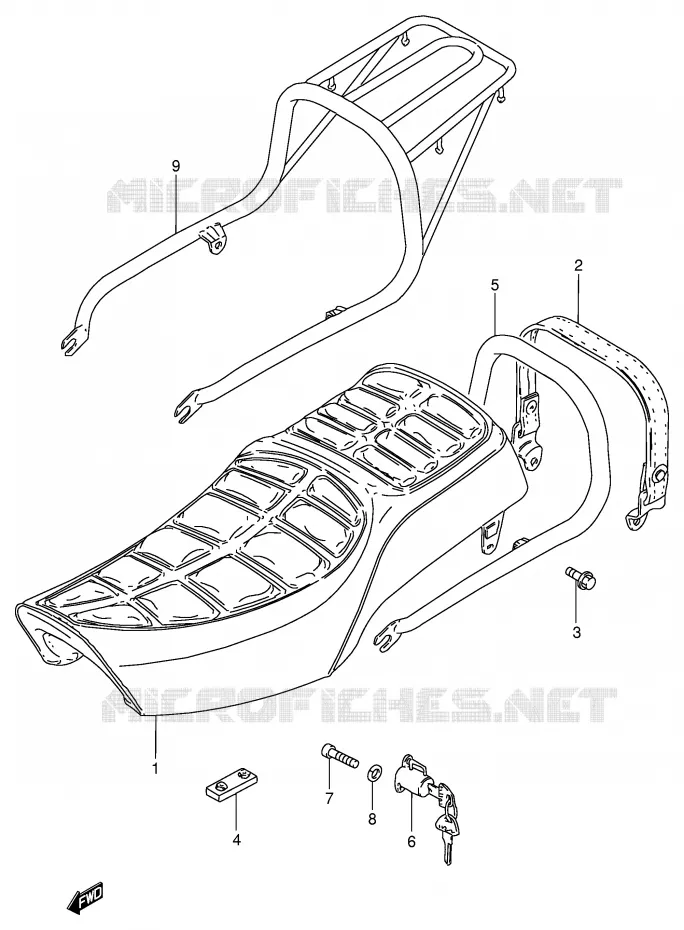 SELLE Suzuki MOTO 125 GN 1994  GN125R(E1)