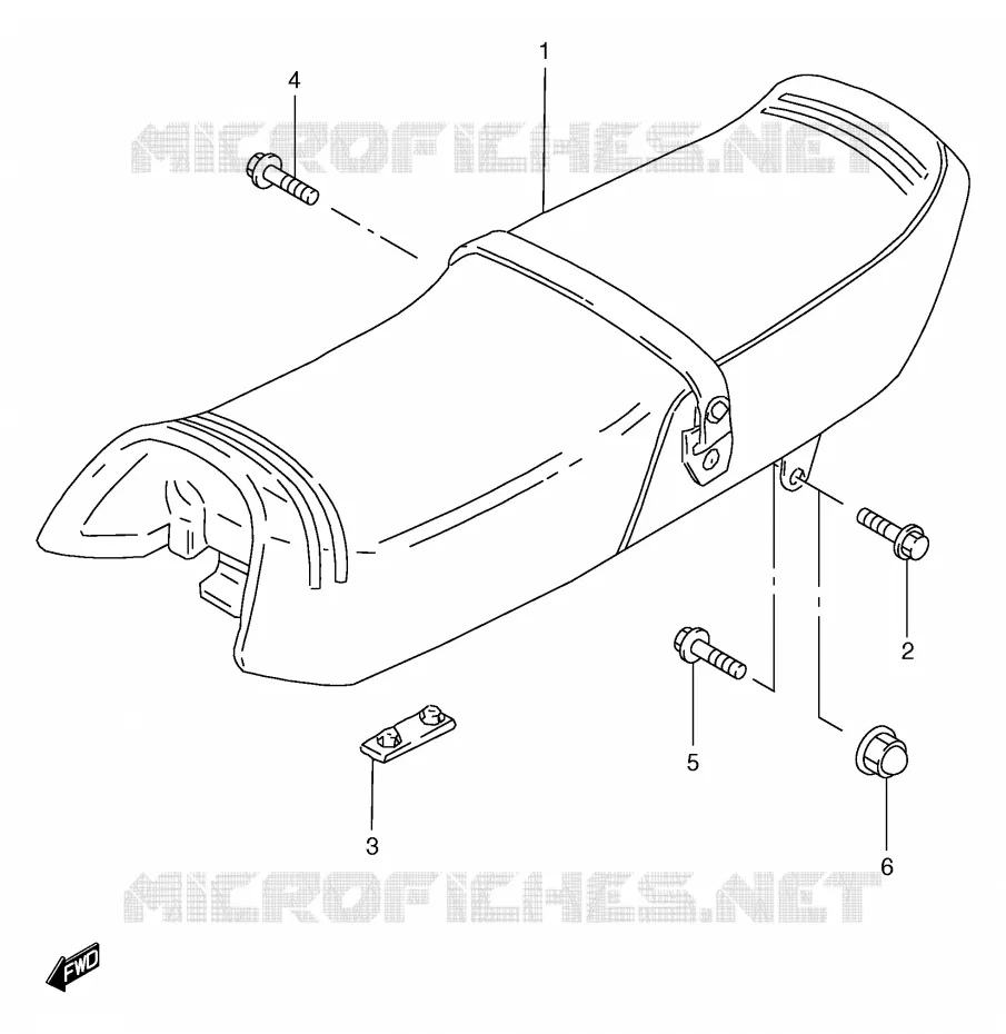 SELLE Suzuki MOTO 125 GS 2000  GS125SY(E71)