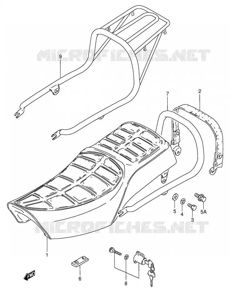 SELLE Suzuki MOTO 250 GN 1985  GN250F(E2)