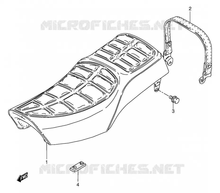 SELLE Suzuki MOTO 250 GN 2001  GN250EK1(E2)