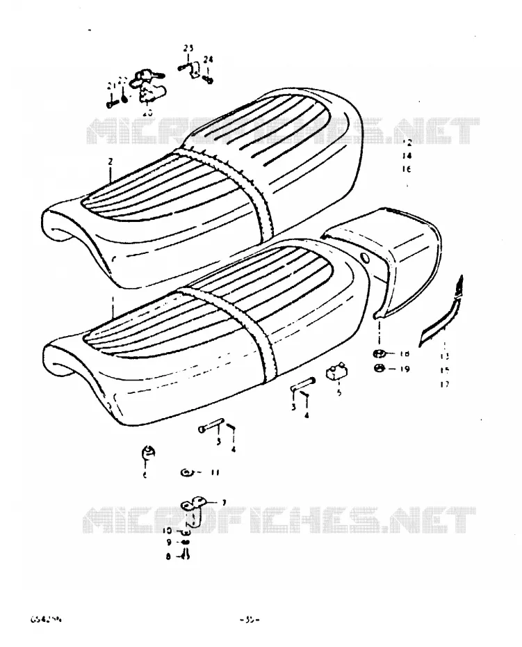 SELLE Suzuki MOTO 425 GS 1992  GS425N(N)