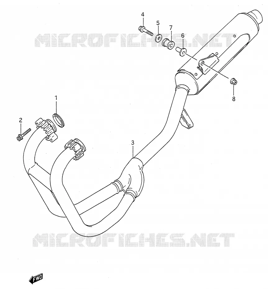 SILENCIEUX Suzuki MOTO 500 GS-E 1991  GS500EUM(E28)