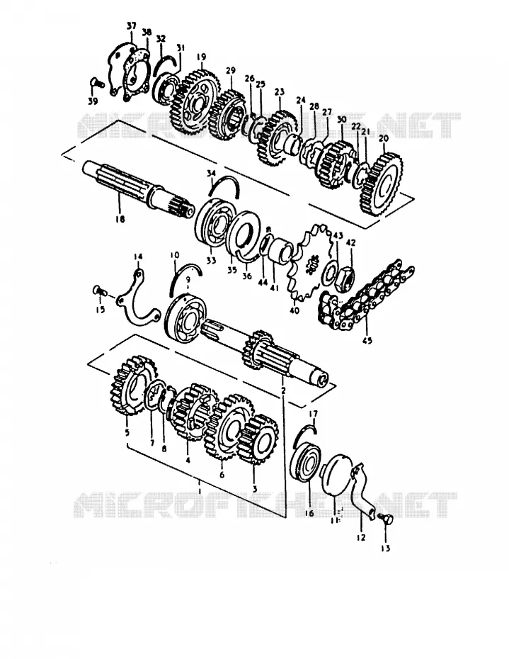 TRANSMISSION Suzuki MOTO 1000 GS 1980  GS1000HT(T)