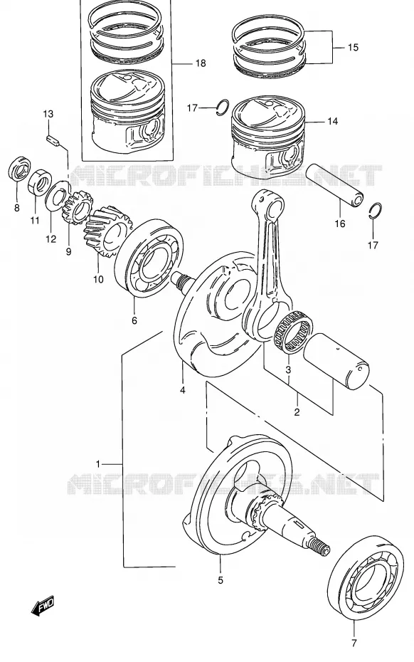 VILEBREQUIN Suzuki MOTO 125 GN 1998  GN125EW(E28)