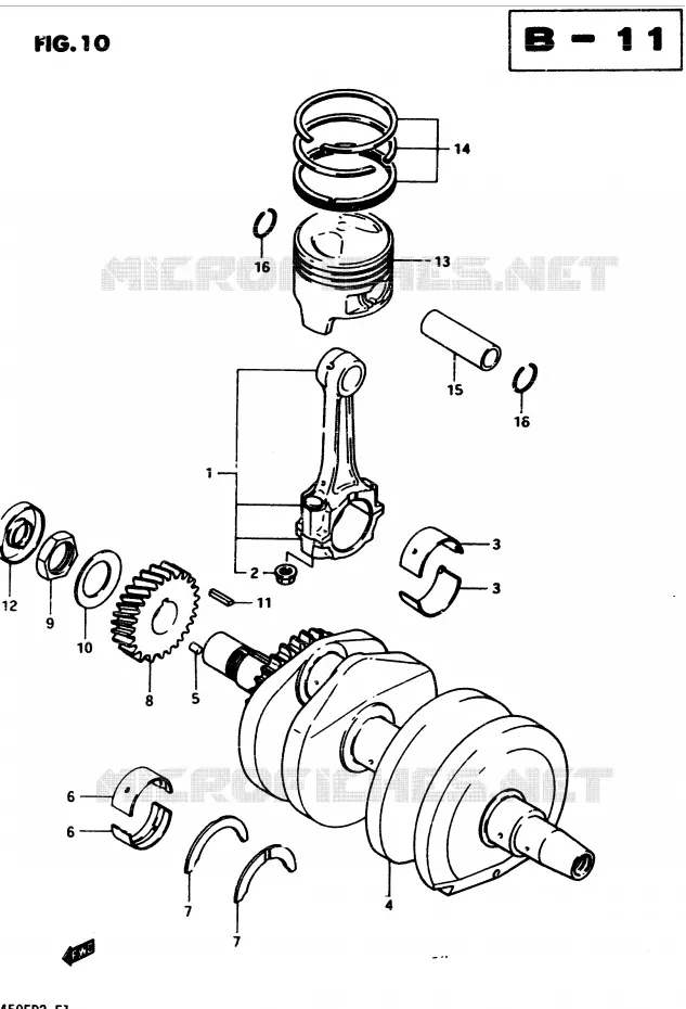 VILEBREQUIN Suzuki MOTO 450 GS 1982  GS450Z(2/Z/D)