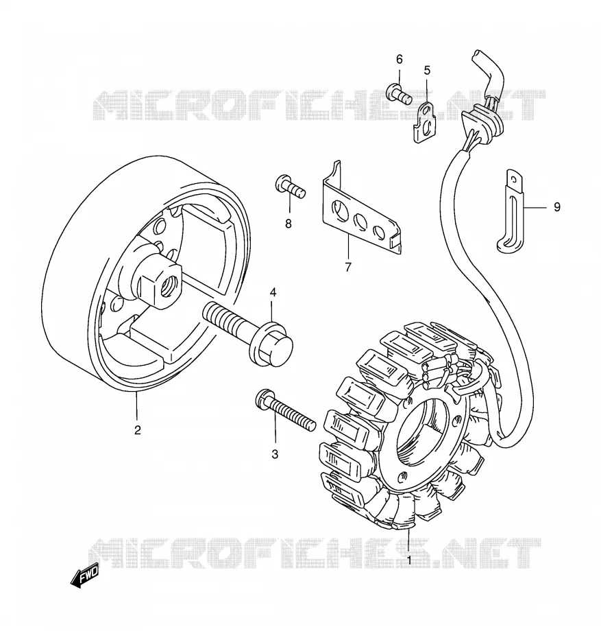 ALTERNATEUR Suzuki MOTO 500 GS-E 2000  GS500EUY(E2)