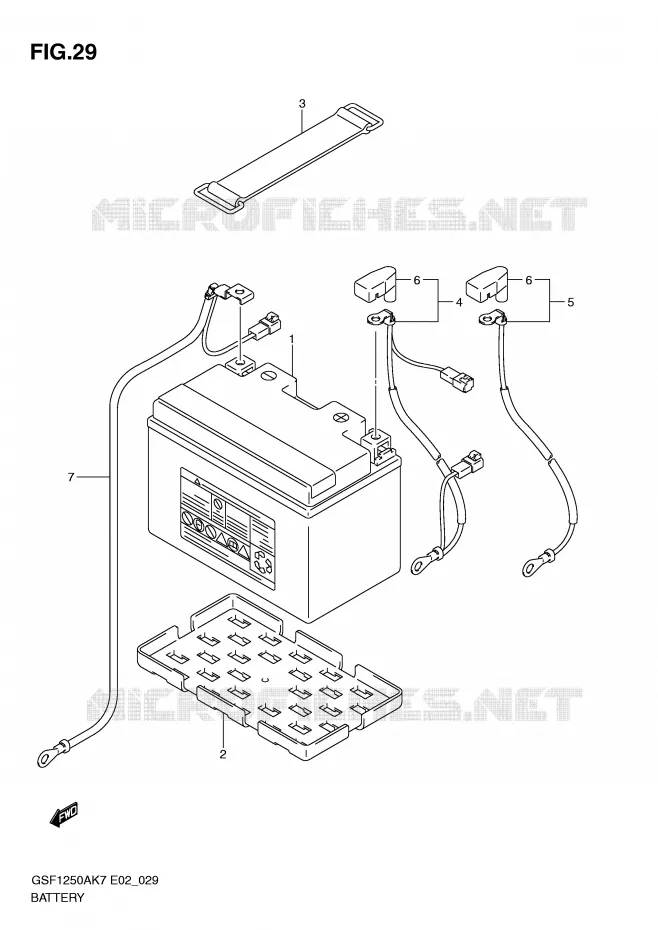 BATTERIE Suzuki MOTO 1250 BANDIT-S 2009  GSF1250SAK9(E2)