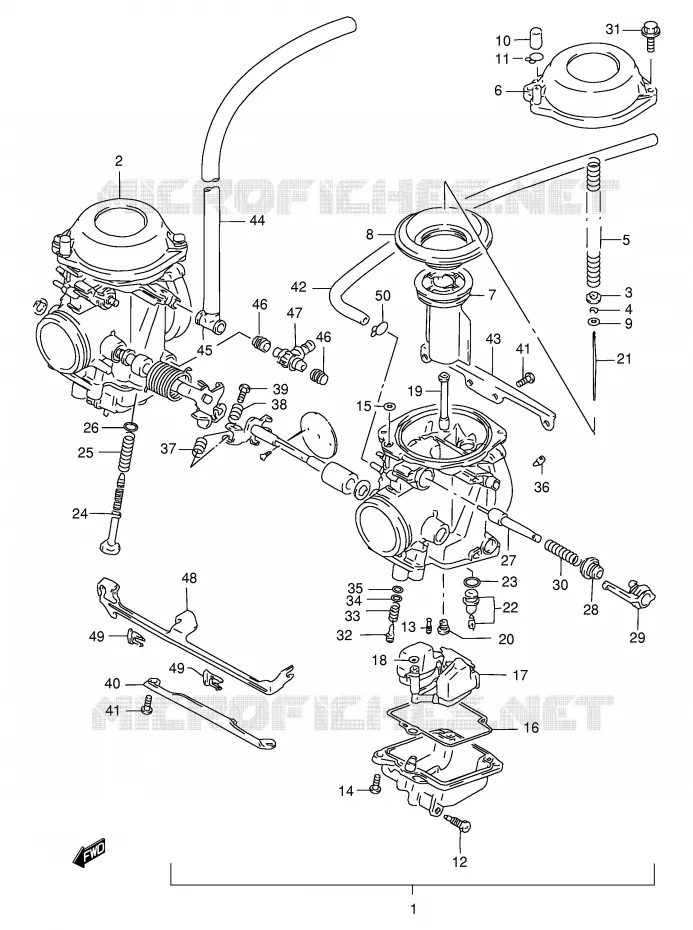 CARBURATEUR Suzuki MOTO 500 GS-E 1998  GS500EW(E2)