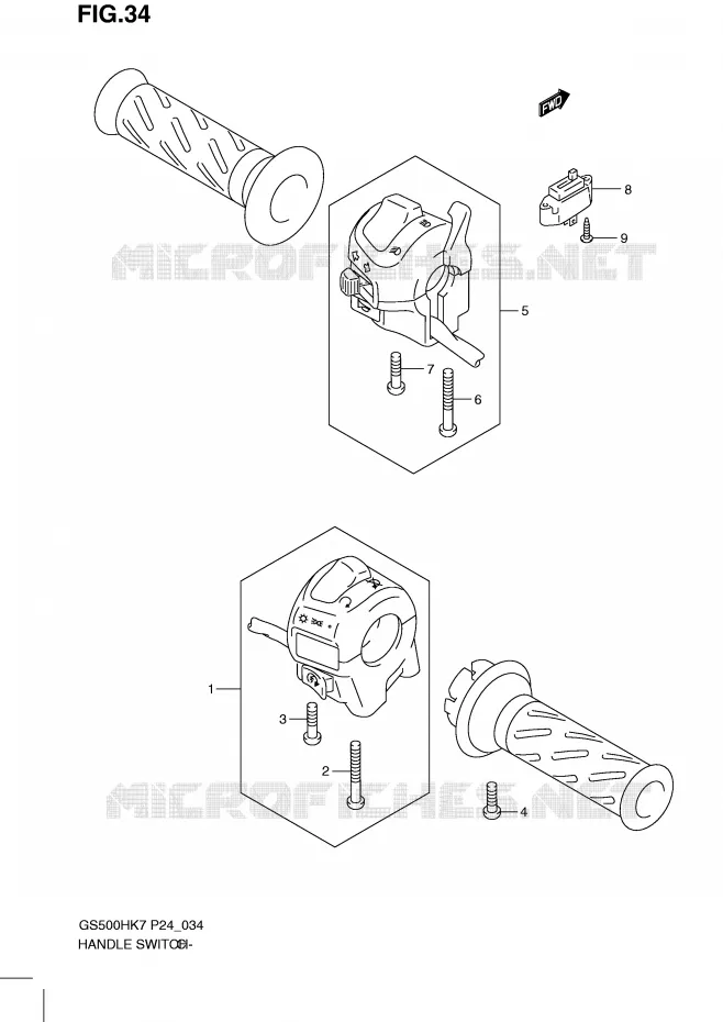 COMMODOS Suzuki MOTO 500 GS-E 2009  GS500HK9(P24)