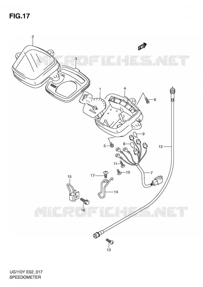 COMPTEUR Suzuki SCOOTER 110 UG 2000  UG110Y(E2)