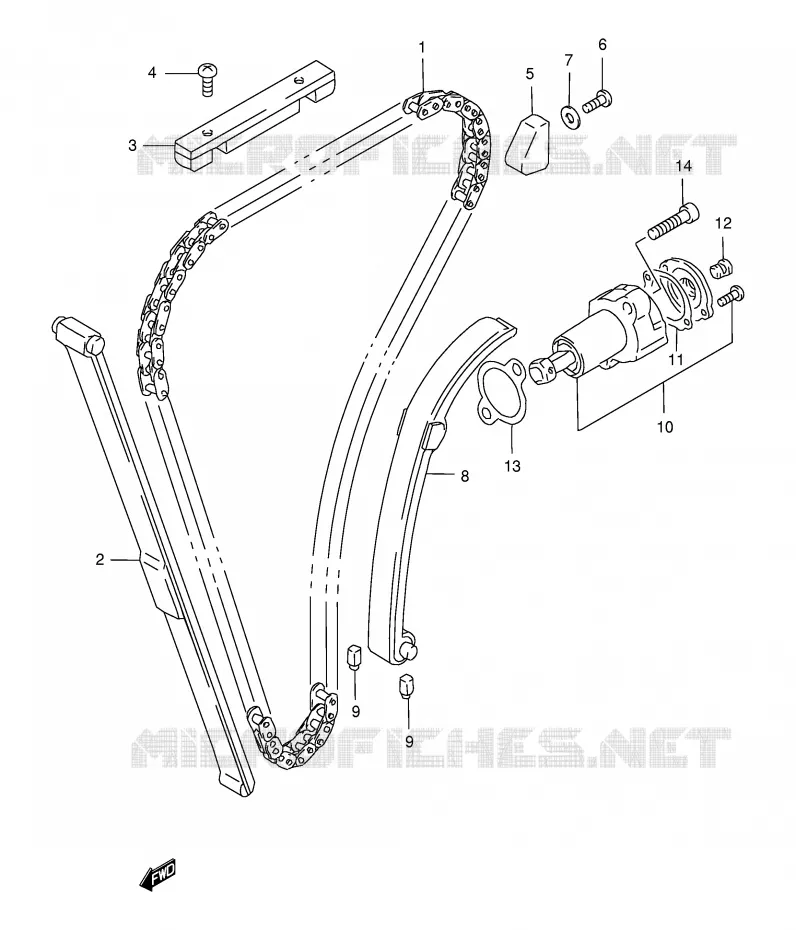 DISTRIBUTION Suzuki MOTO 500 GS-E 2000  GS500EY(E2)