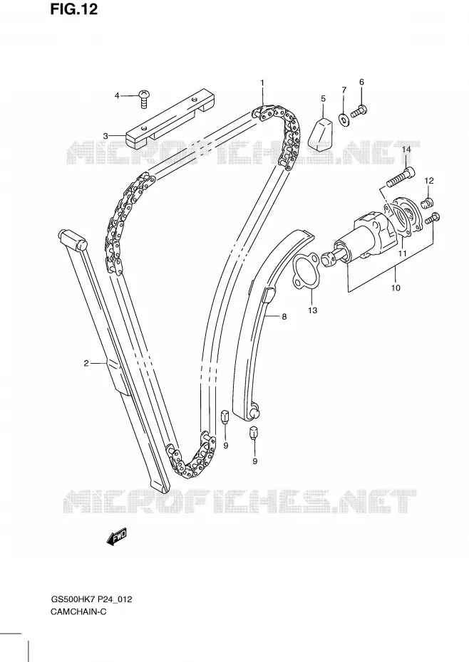DISTRIBUTION Suzuki MOTO 500 GS-F 2009  GS500FHK9(P24)
