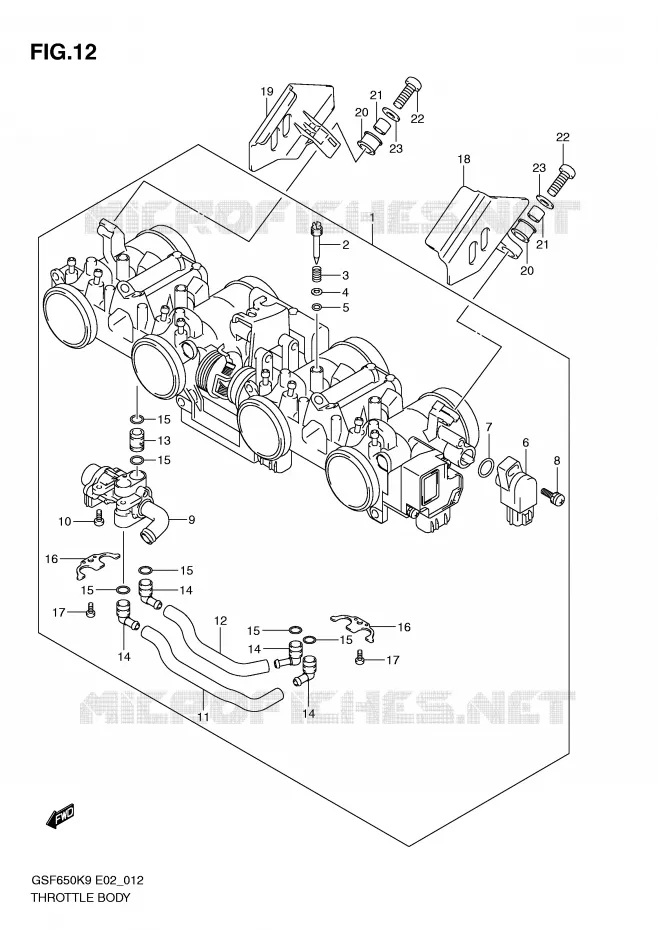 ENSEMBLE INJECTION Suzuki MOTO 650 BANDIT 2009  GSF650SAK9(E2)