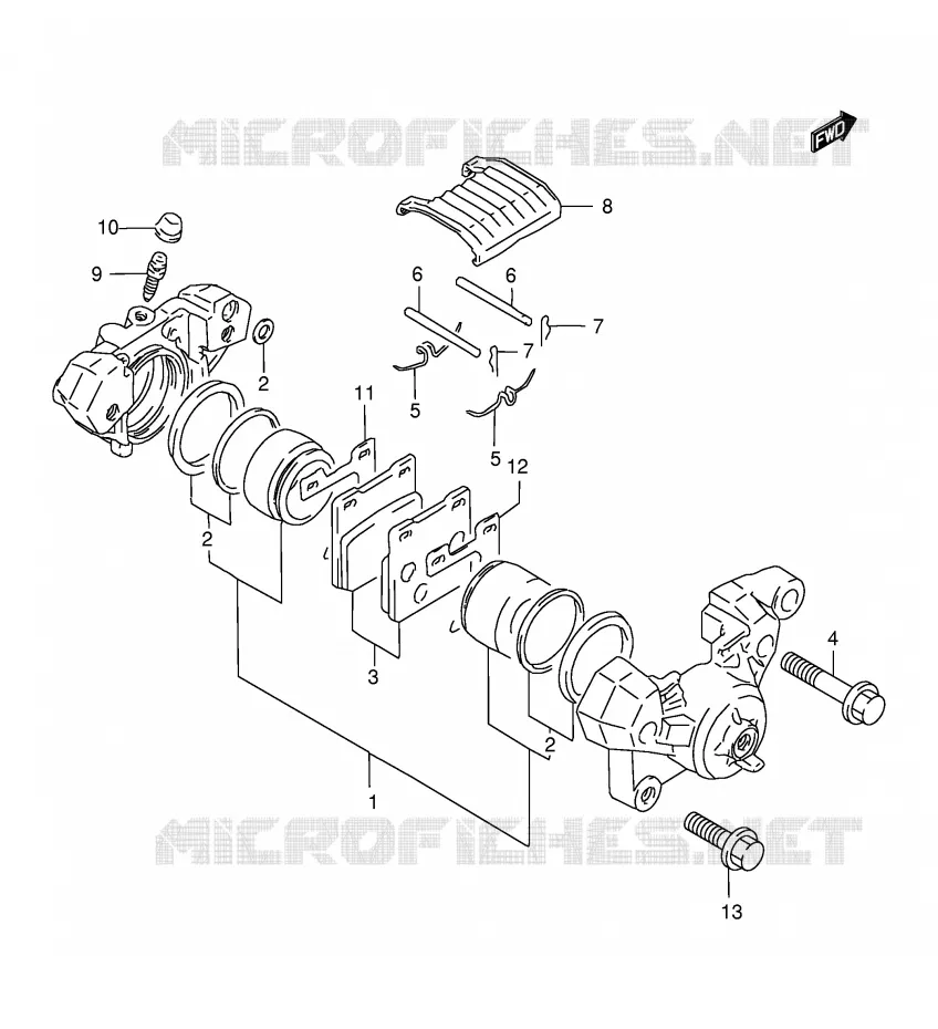 ETRIER DE FREIN ARRIERE Suzuki MOTO 500 GS-E 2000  GS500EY(E2)