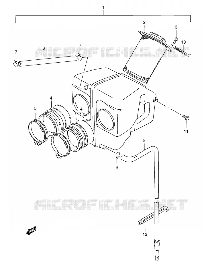 FILTRE A AIR Suzuki MOTO 500 GS-E 1999  GS500EX(E2)