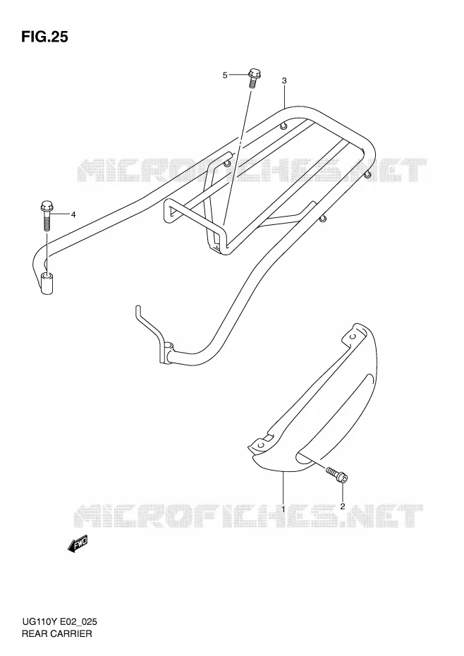 PORTE PAQUET Suzuki SCOOTER 110 UG 2000  UG110Y(E2)