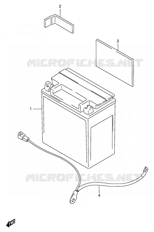BATTERIE Suzuki MOTO 1400 INTRUDER 2000  VS1400GLPY(E2)