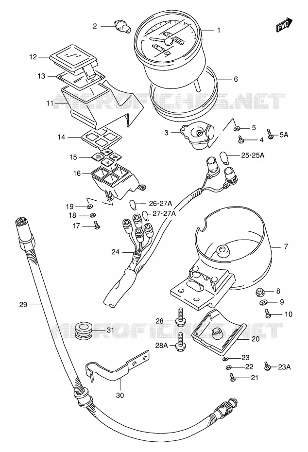 COMPTEUR Suzuki MOTO 1400 INTRUDER 2000  VS1400GLPY(E2)