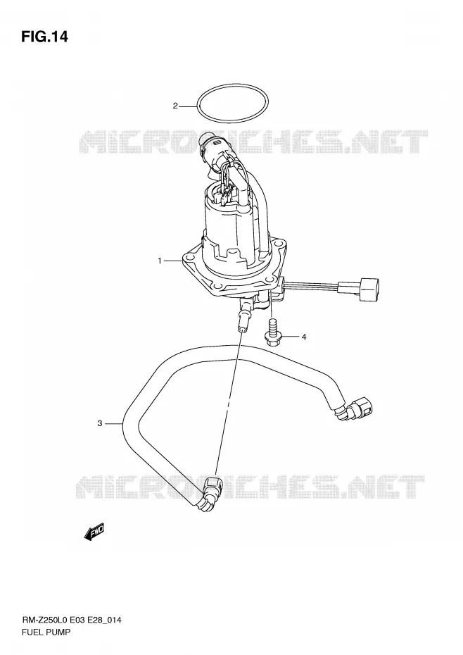 POMPE A ESSENCE Suzuki MOTO 250 RM-Z 2010  RM-Z250L0(E3/E28)