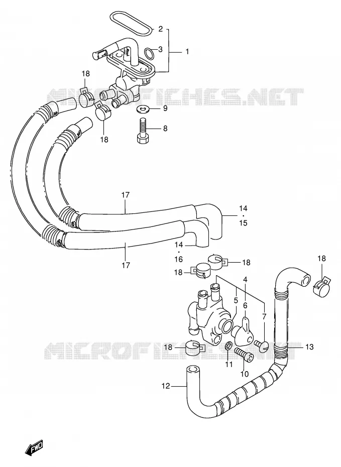 ROBINET D'ESSENCE Suzuki MOTO 1400 INTRUDER 2003  VS1400GLPK3(E2)