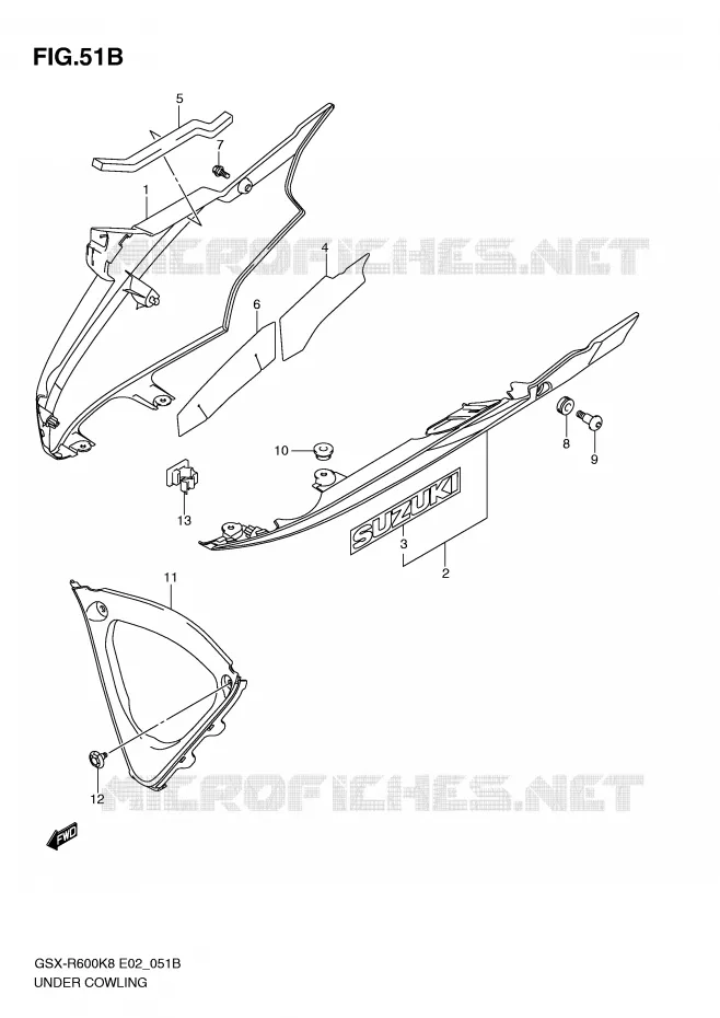 SABOT (MODEL L0) Suzuki MOTO 600 GSX-R 2010  GSX-R600L0(E2)