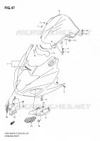 CARENAGES   ETIQUETTES pour Suzuki GSX-F 1250 2010