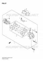 ETRIER DE FREIN AVANT pour Suzuki GSX-F 1250 2010