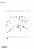 GARDE BOUE AVANT pour Suzuki GSX-F 1250 2010