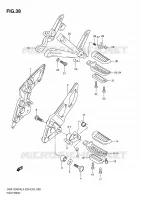 REPOSE PIED pour Suzuki GSX-F 1250 2010