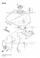 RESERVOIR D'ESSENCE pour Suzuki GSX-F 1250 2010