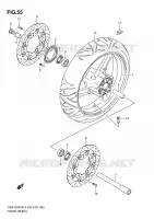 ROUE AVANT pour Suzuki GSX-F 1250 2010