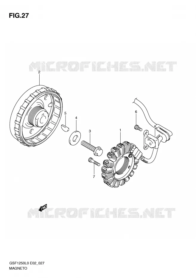 ALLUMAGE ROTOR - STATOR Suzuki MOTO 1250 BANDIT 2010  GSF1250AL0(E2)