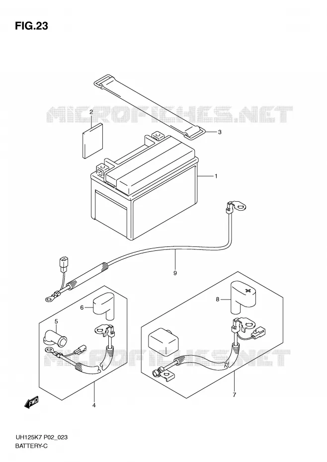 BATTERIE Suzuki SCOOTER 125 BURGMAN 2011  UH125GL0(P2)