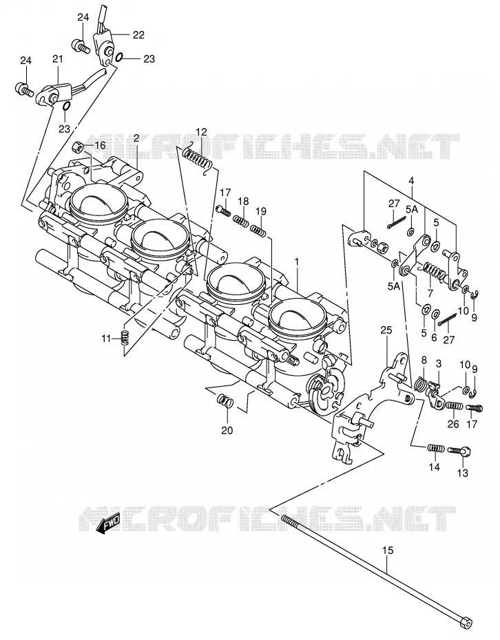 ENSEMBLE INJECTION (MODELE K2) Suzuki MOTO 750 GSX-R 2001  GSX-R750U1K1(E2)