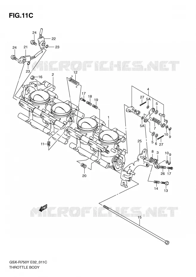 ENSEMBLE INJECTION (MODELE K3) Suzuki MOTO 750 GSX-R 2001  GSX-R750U2K1(E2)