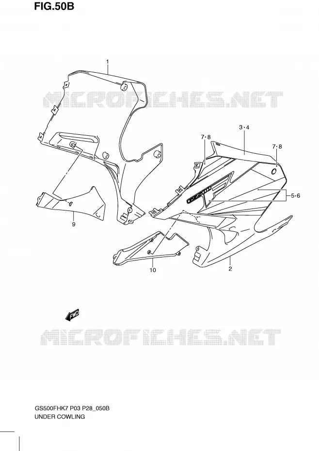 SABOT  (GS500FHK9) Suzuki MOTO 500 GS-F 2009  GS500FHK9(P3)