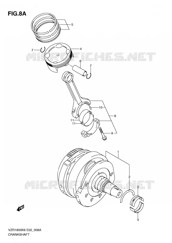 VILEBREQUIN (MODEL L0) Suzuki MOTO 1800 INTRUDER 2007  VZR1800ZU2K7(E2)