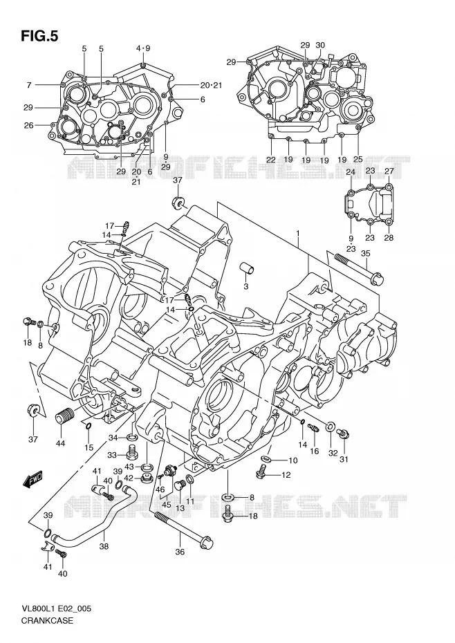 CARTER Suzuki MOTO 800 VOLUSIA 2011  VL800CUEL1(E2)