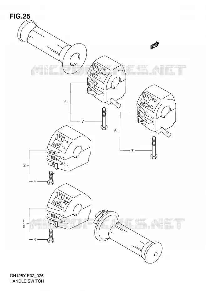 COMMODOS Suzuki MOTO 125 GN 1997  GN125V(E2)