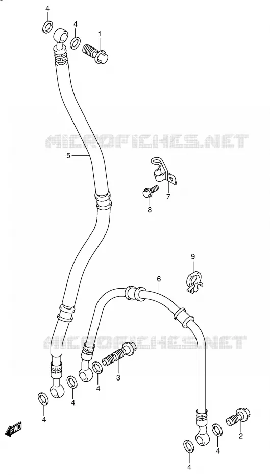 DURITE DE FREIN AVANT Suzuki MOTO 750 GSX-R 2001  GSX-R750K1(E2)