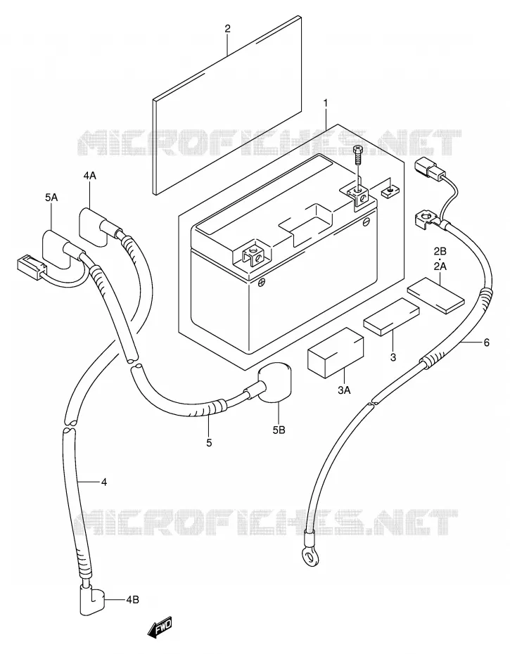 BATTERIE (DR-Z400EY/EK1/EK2/EK3/EK4) Suzuki MOTO 400 DR-Z 2003  DR-Z400K3(E3/E28)