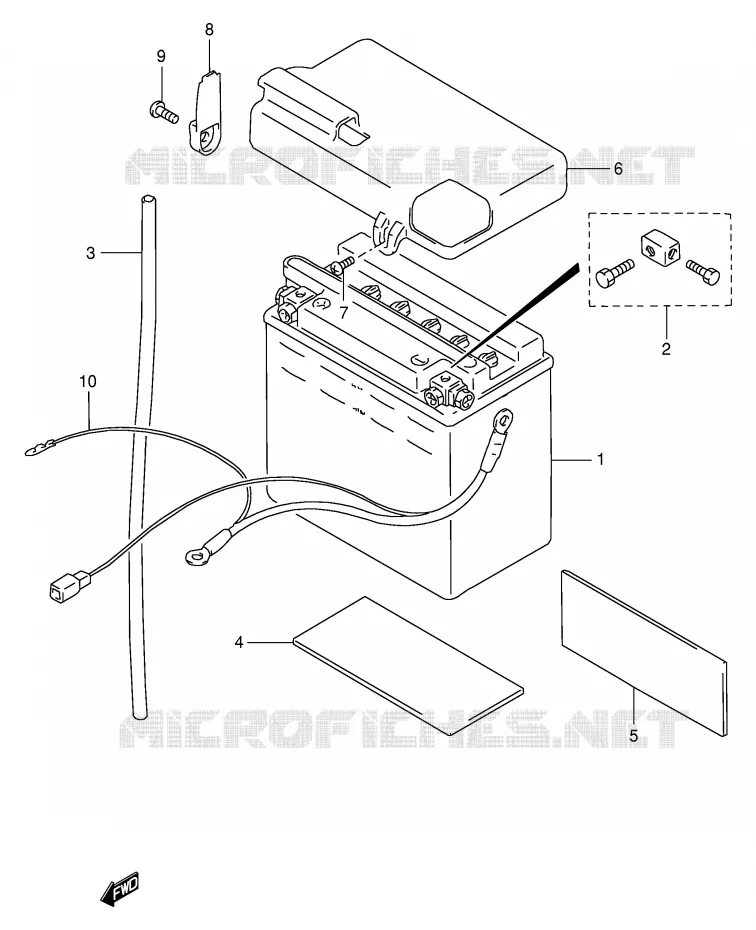 BATTERIE Suzuki MOTO 600 INTRUDER 1995  VS600GLUS(E2)