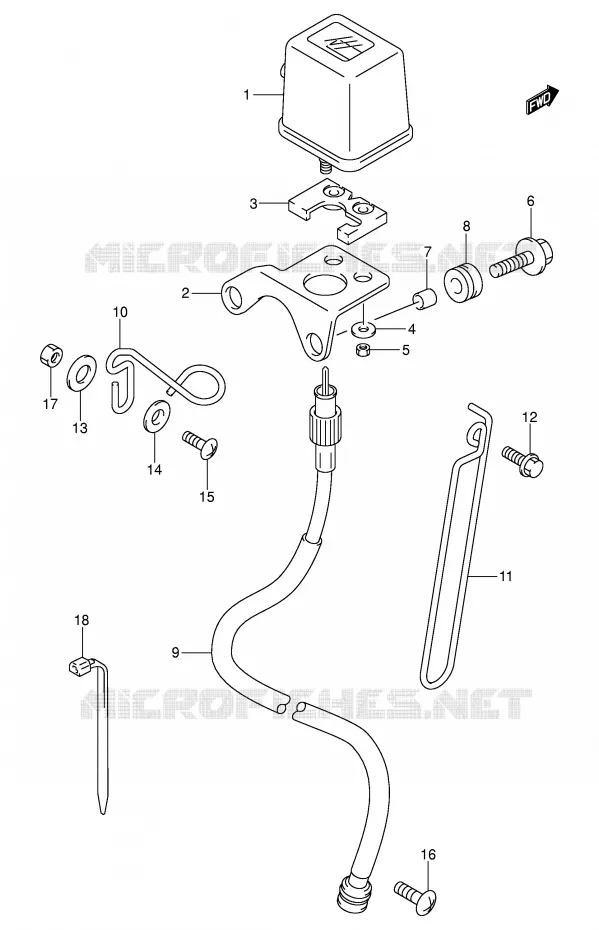 COMPTEUR Suzuki MOTO 400 DR-Z 2000  DR-Z400Y(E3/E28)