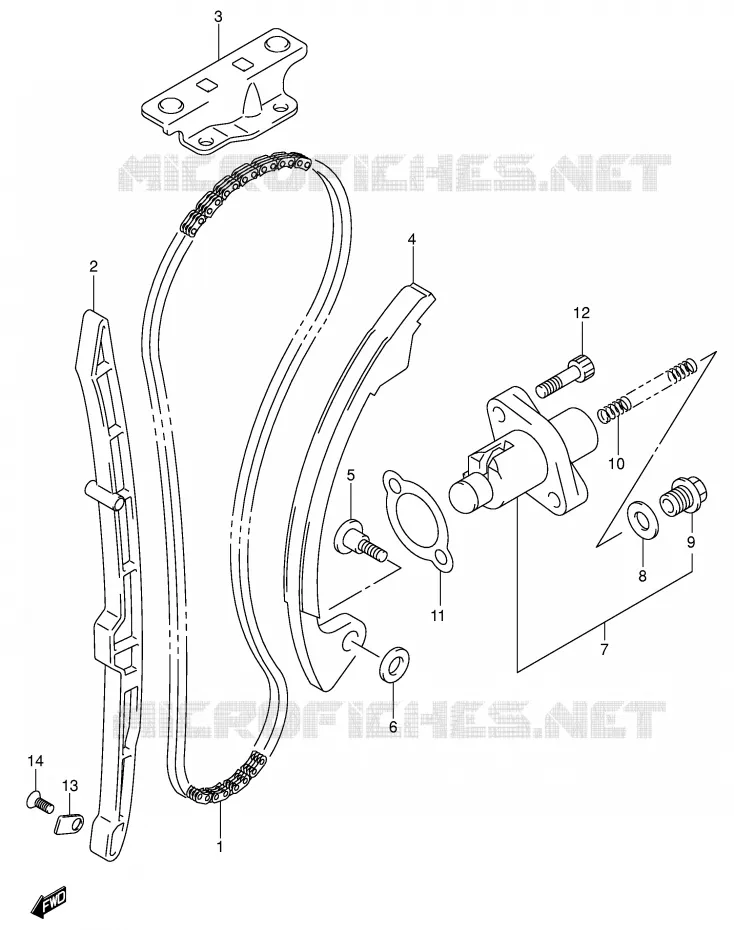DISTRIBUTION Suzuki MOTO 400 DR-Z 2002  DR-Z400EK2(E3/E28)