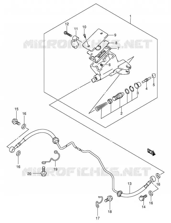 DURITE D'EMBRAYAGE Suzuki MOTO 1300 HAYABUSA 2000  GSX1300RY(E2)